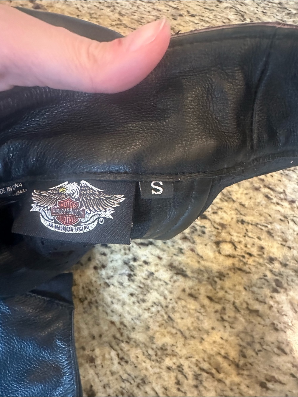 Harley Davidson Women's Leather Chaps Black Motorcycle Embroidered Small - Picture 5 of 9